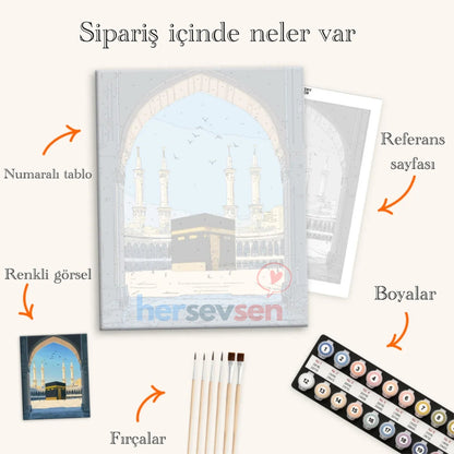 İslami Eserler Numaralı Boyama Seti