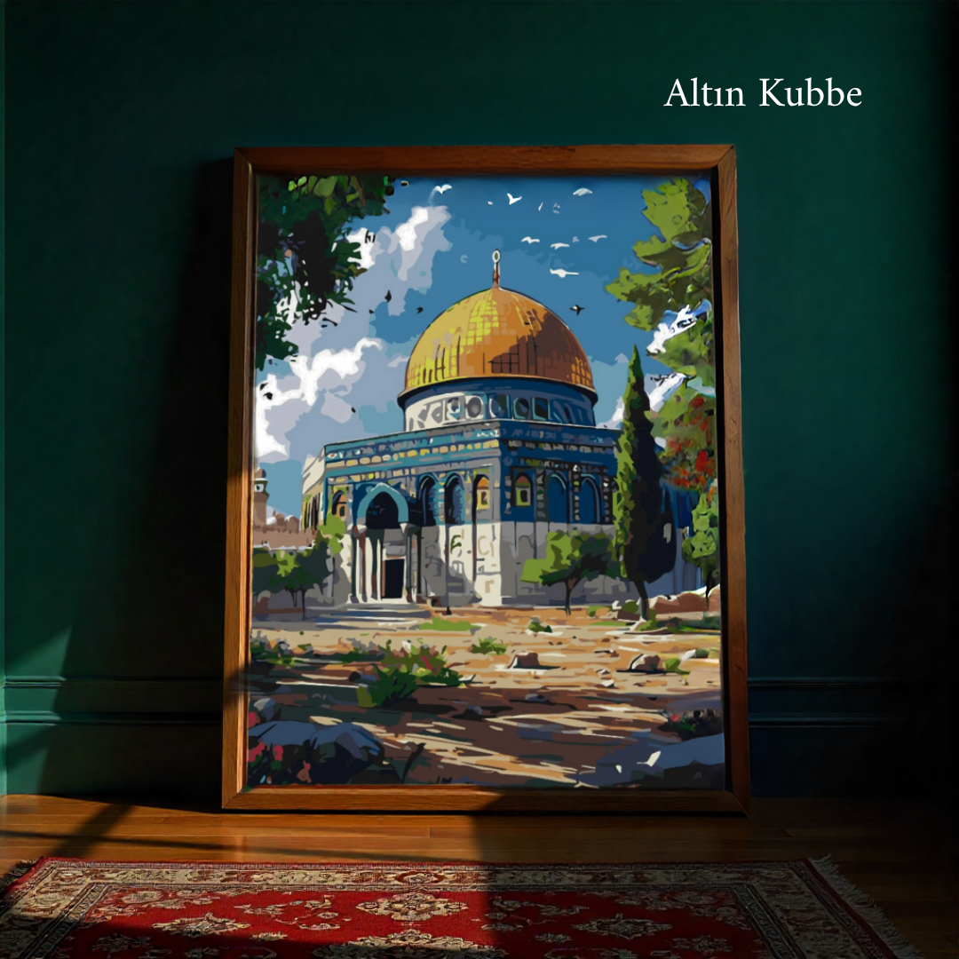 İslami Eserler Numaralı Boyama Seti