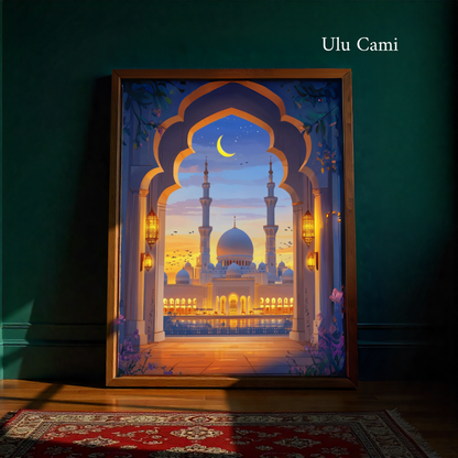 İslami Eserler Numaralı Boyama Seti